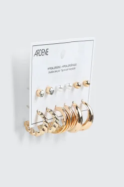 6-Pack Studs & Hoops Earrings Set