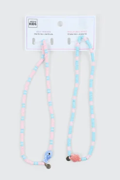 2-Pack Turtle & Fish Necklaces