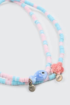 2-Pack Turtle & Fish Necklaces