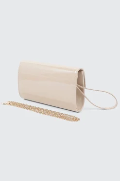 Patent Faux Leather Clutch