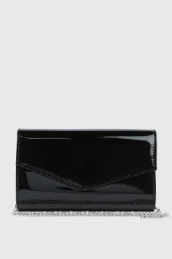 Patent Faux Leather Clutch