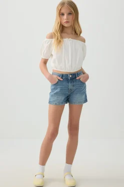 Peasant Top with Elastic Waist