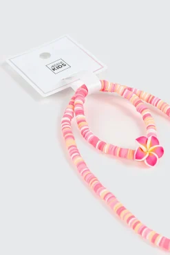 2 Piece Hibiscus Jewelry Set