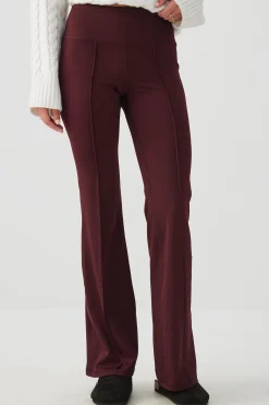 Pintuck Flare Leggings