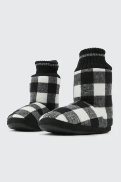 Plaid Bootie Slippers for men
