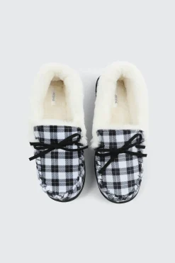 Plaid Moccasin Slippers