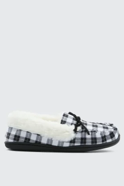Plaid Moccasin Slippers