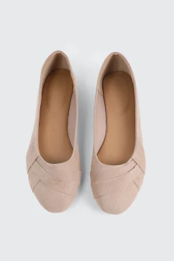 Pleated Ballet Flats