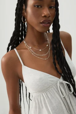 Plunge Babydoll Tank Top