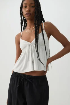 Plunge Babydoll Tank Top