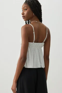 Plunge Babydoll Tank Top