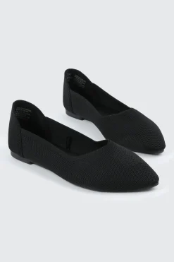 Pointed Toe Knit Flats