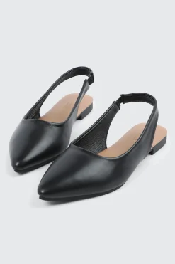 Pointed Toe Slingback Flats