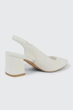 Pointed Toe Slingback Heel Pumps