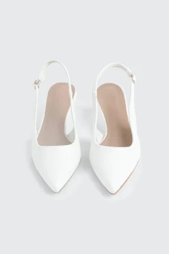 Pointed Toe Slingback Heels