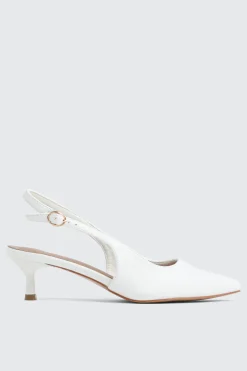 Pointed Toe Slingback Heels