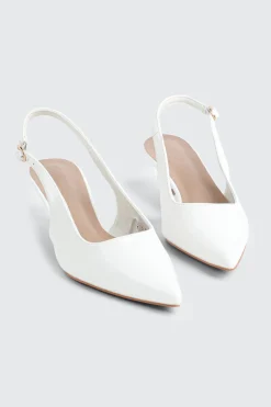 Pointed Toe Slingback Heels