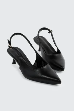 Pointed Toe Slingback Heels