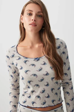 Pointelle Stitch PJ Set