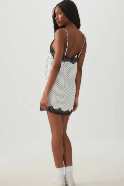 Polka Dot Sateen Nightshirt