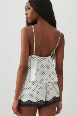Polka Dot Sateen Sleepwear Set