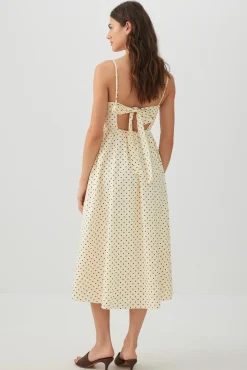 Poplin Sweetheart Midi Dress