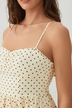 Poplin Sweetheart Midi Dress