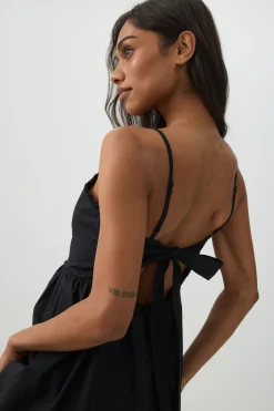 Poplin Sweetheart Midi Dress