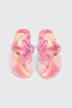 Printed Braided Flip Flops