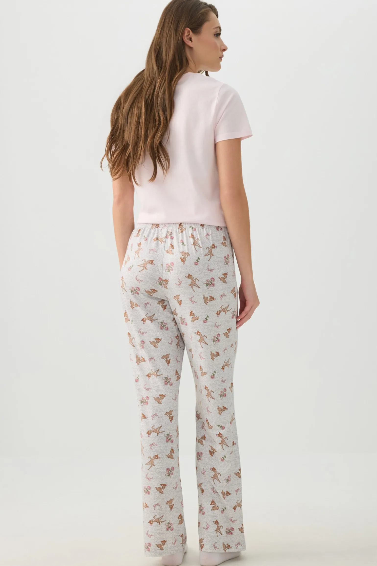 Printed Straight Leg PJ Pants