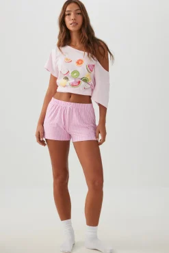Printed Ultra Soft PJ Shorts