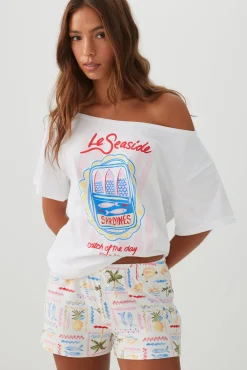 Printed Ultra Soft PJ Shorts