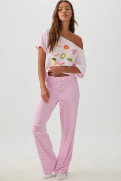 Printed Ultra Soft Straight Leg PJ Pants