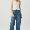 Pull On Wide Leg Jeans