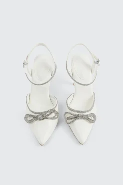 Pumps with Rhinestone Bow