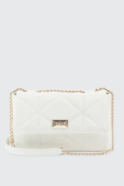 Quilted Faux Leather Crossbody Bag