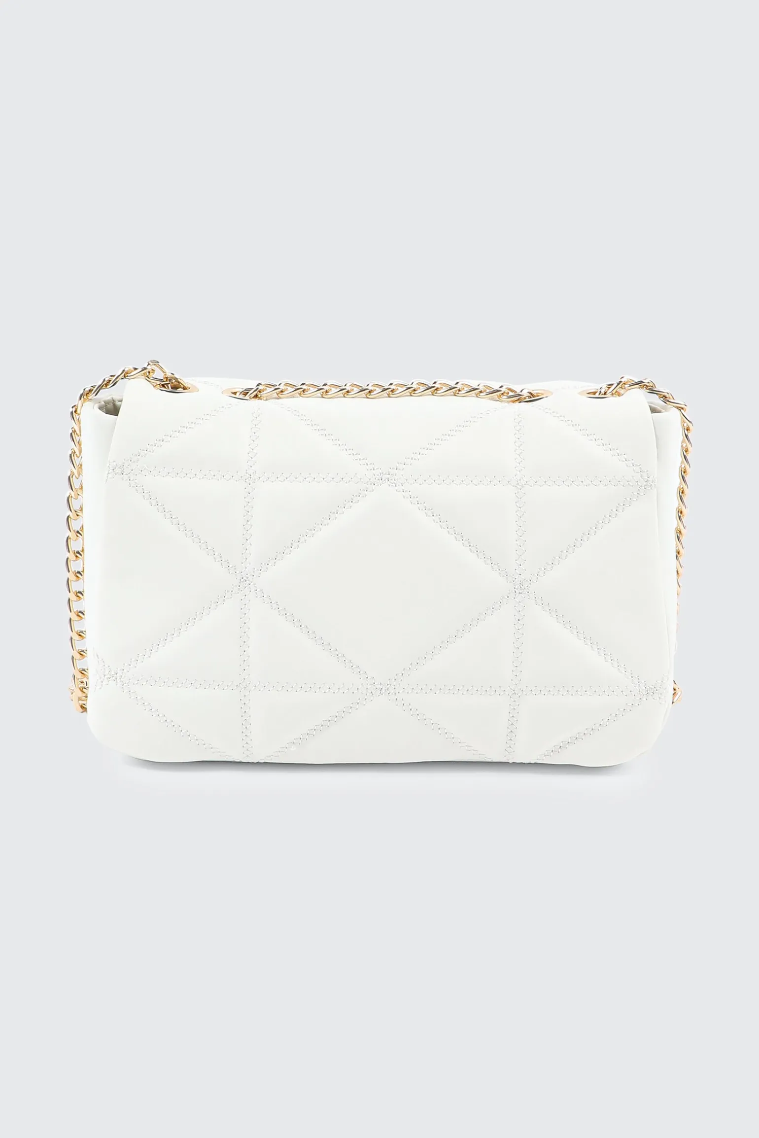 Quilted Faux Leather Crossbody Bag