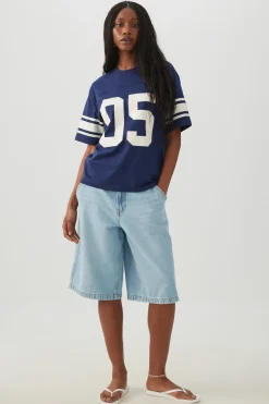 Relaxed Fit Sport Jersey T-Shirt