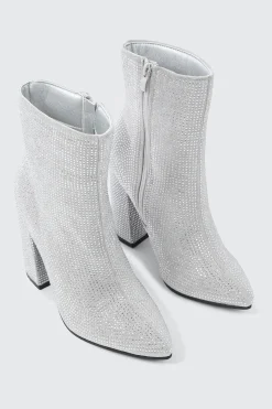Rhinestone Ankle Boots