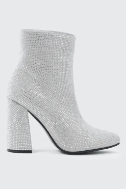 Rhinestone Ankle Boots