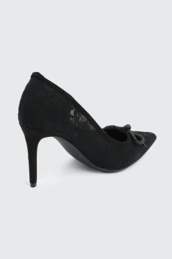 Rhinestone Bow Pumps