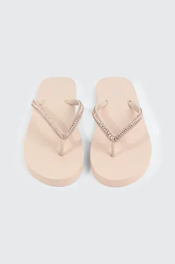 Rhinestone Straps Flip Flops