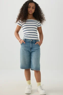 Rib Off Shoulder T-Shirt