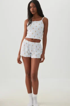 Rib PJ Shorts