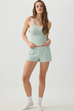 Rib PJ Shorts