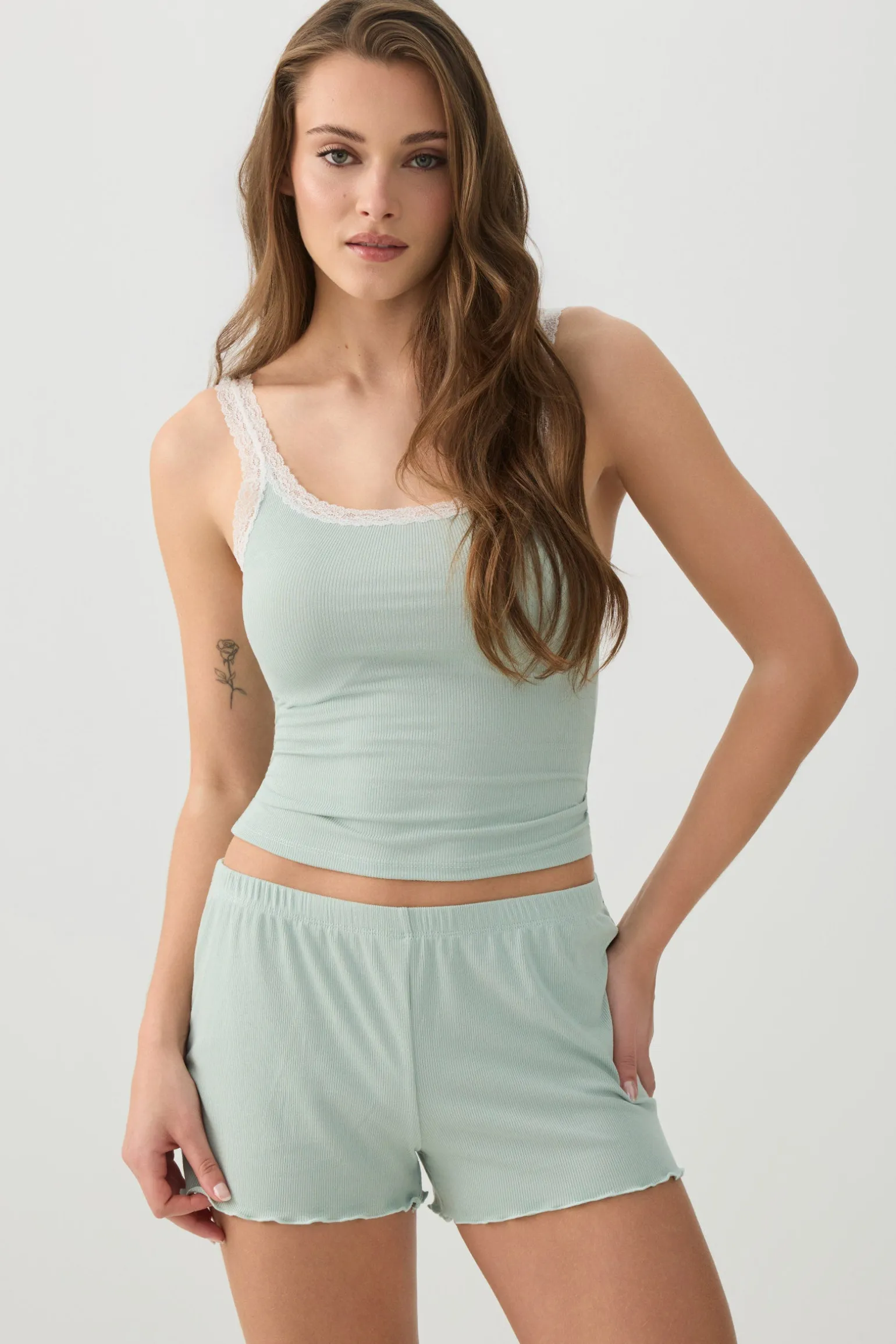 Rib PJ Shorts