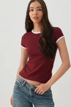 Ringer Crew Neck T-Shirt