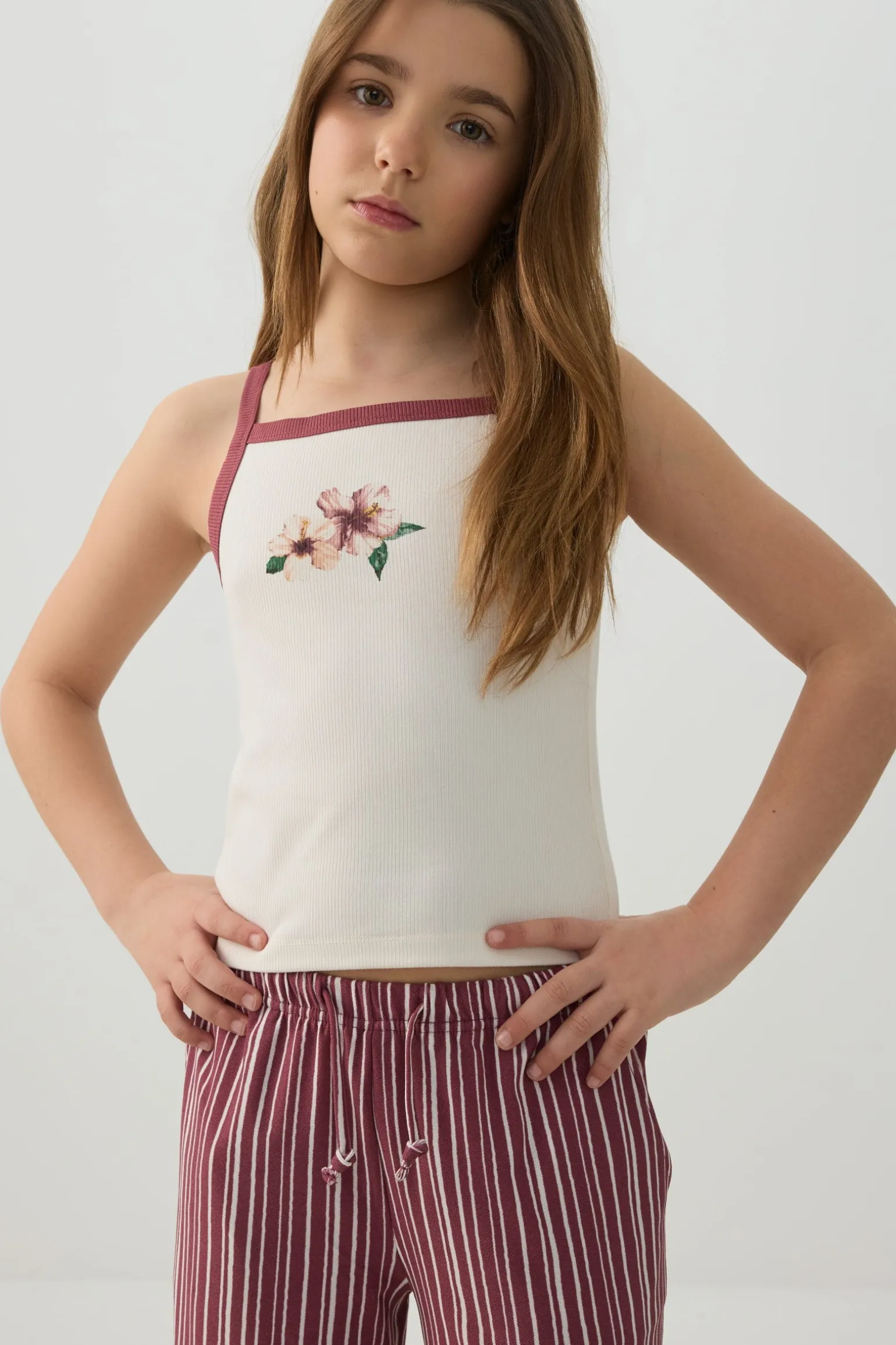 Ringer Knit Tank Top