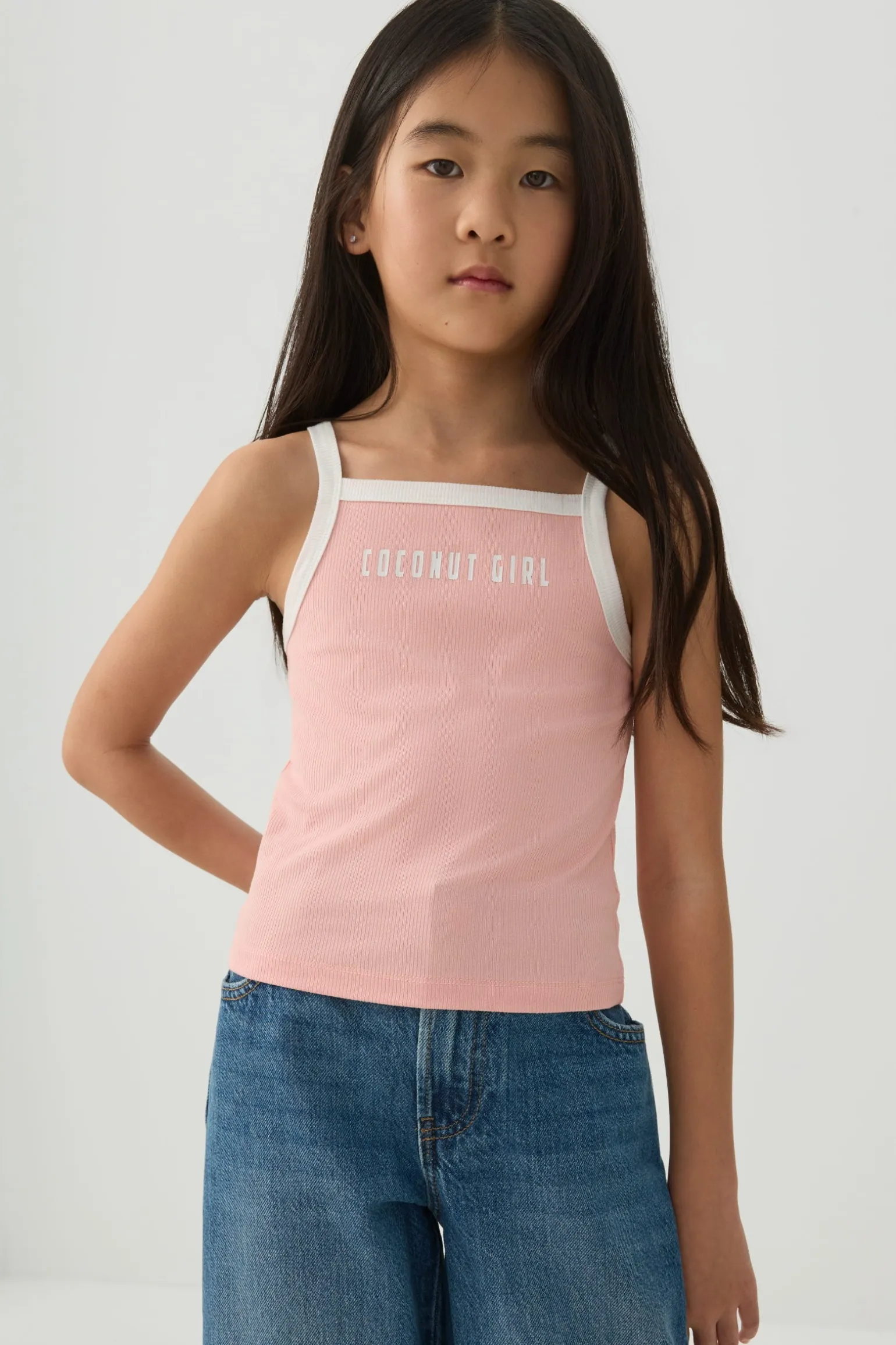 Ringer Knit Tank Top