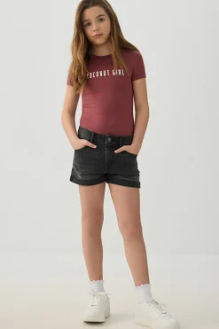 Rolled-Hem Denim Shorts